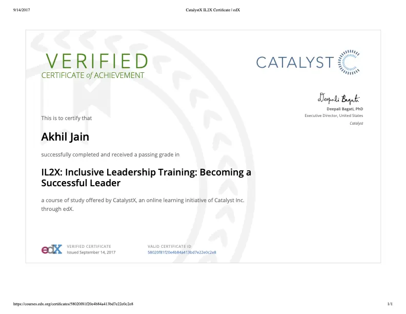 Leadership Cert