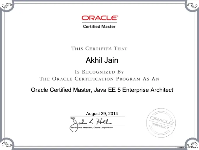 Oracle Cert